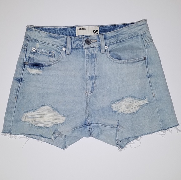distressed mom shorts